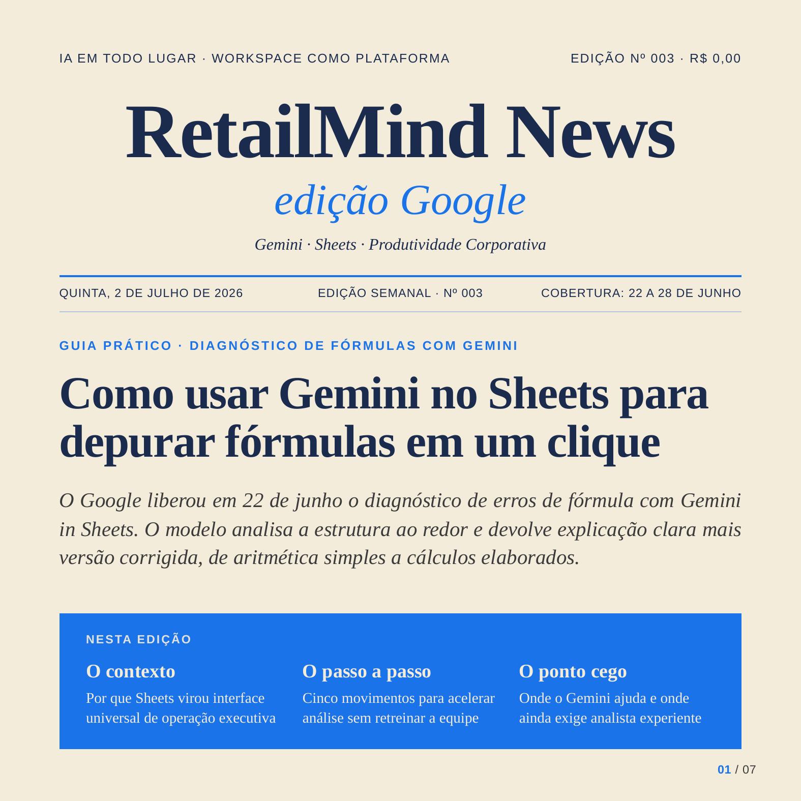 Capa RetailMind News · Google